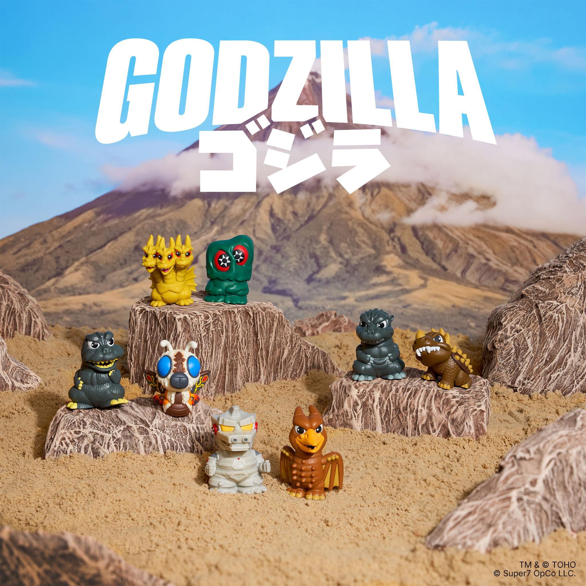 Super7 Toho FUN FUN MINI Godzilla figurine blind box set 9 buc