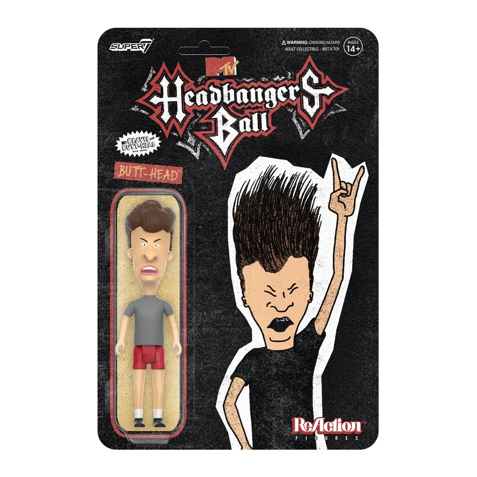 Super7 ReAction Butt-Head figurina Headbangers Ball 9,5 cm