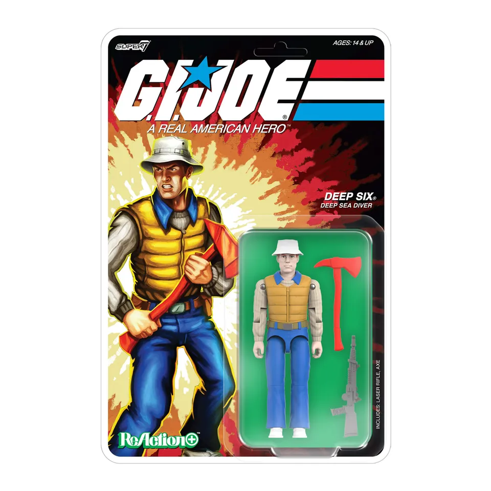 Super7 G.I. Joe ReAction+ Deep Six figurina benzi desenate