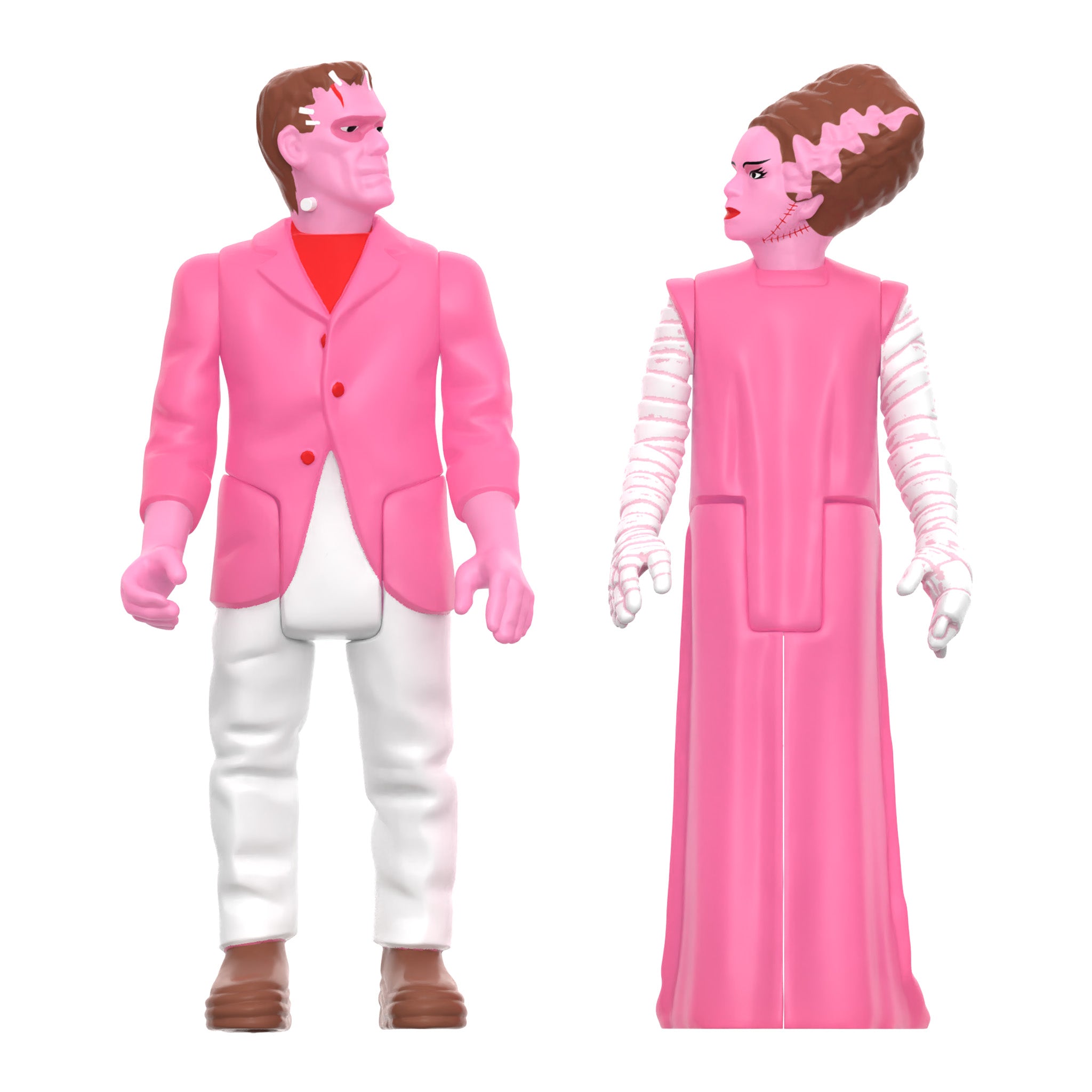 Super7 ReAction Frankenstein Bride set 2 figurine fosforescente