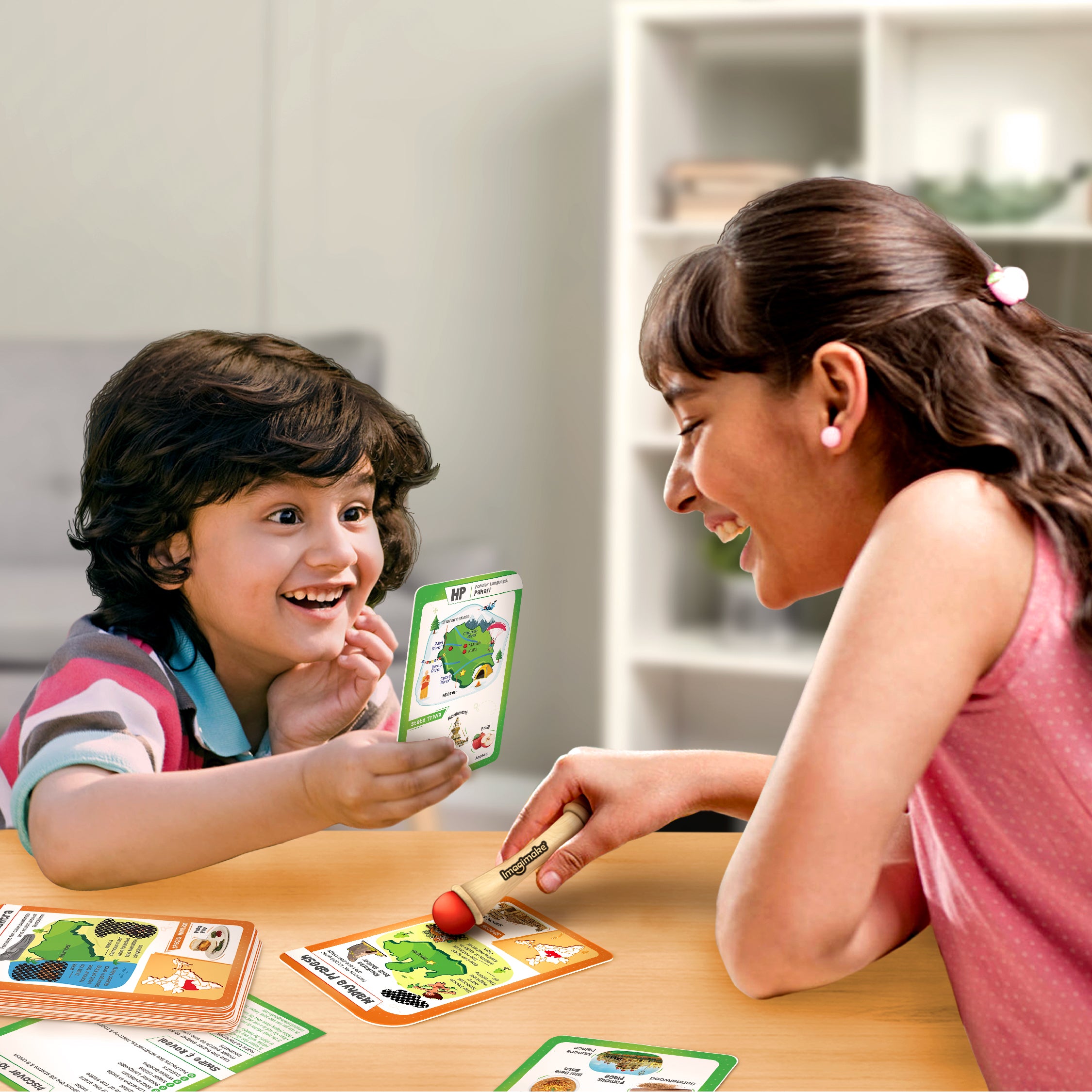Imagimake Mapology India Flashcards carduri educative 31 buc