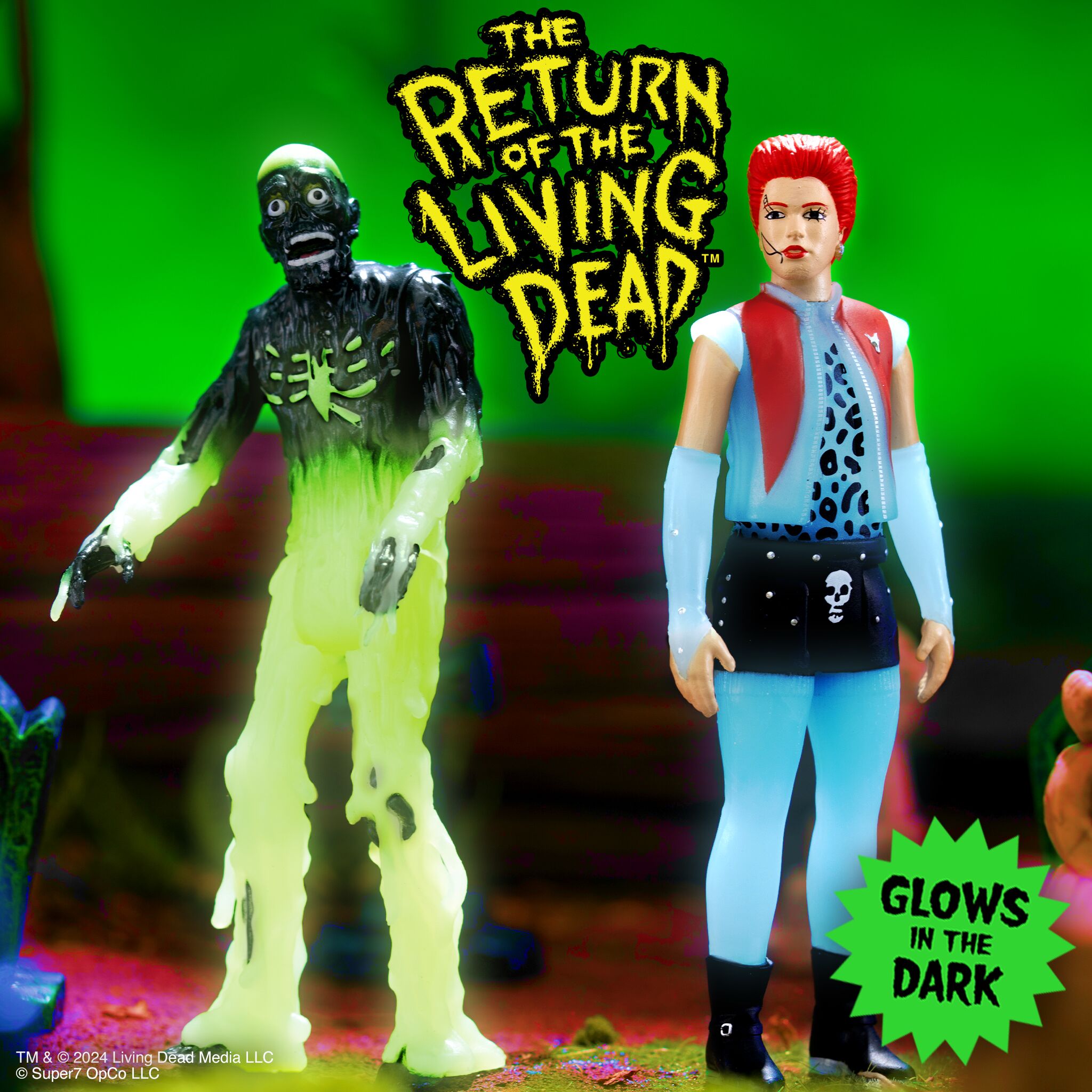 Super7 Return of the Living Dead Trash figurina ReAction Glow