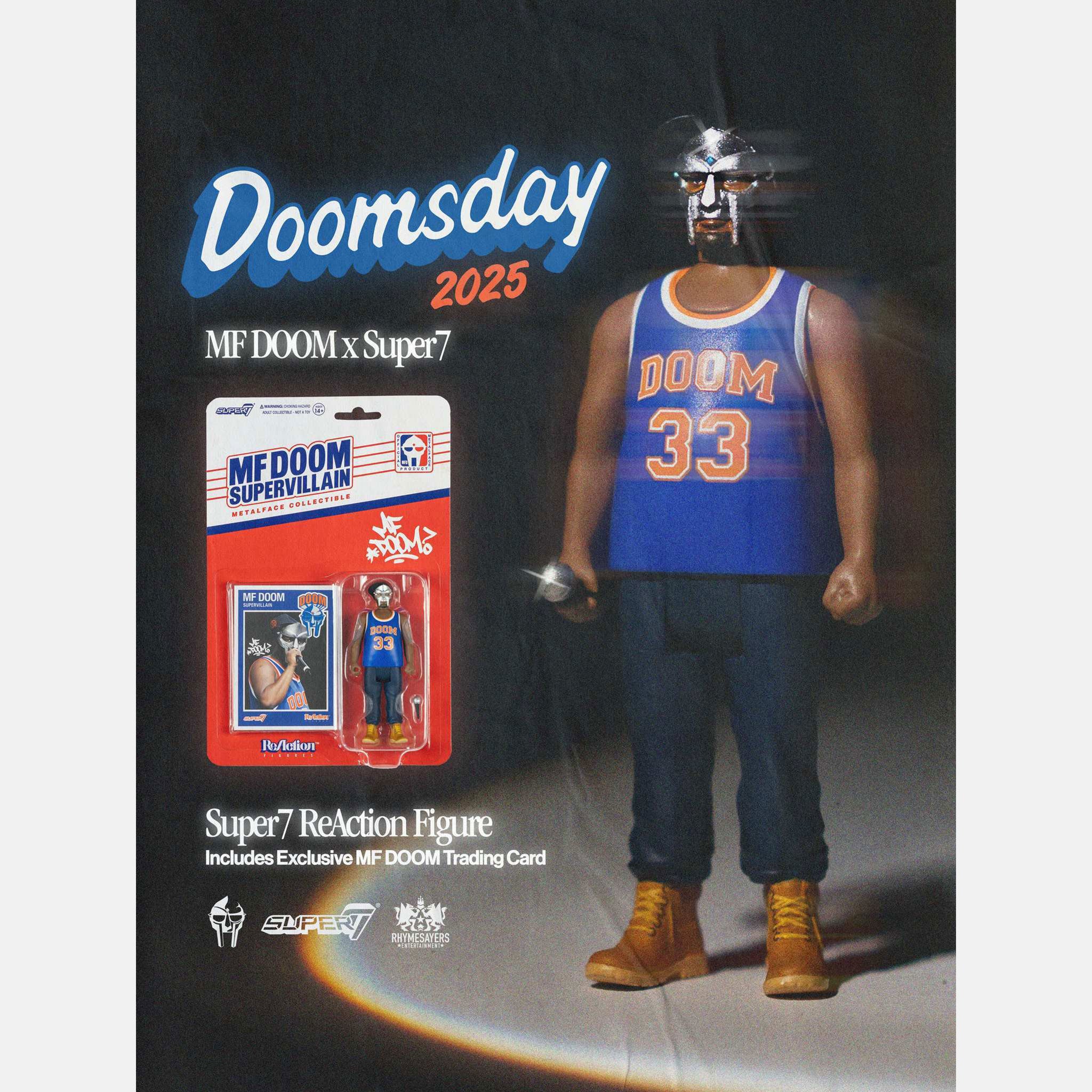 Super7 ReAction MF DOOM figurina NYC Wave 3