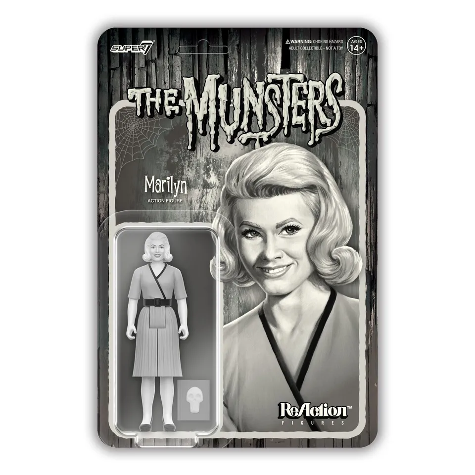 Super7 ReAction Marilyn Munster figurina gri 9,4 cm