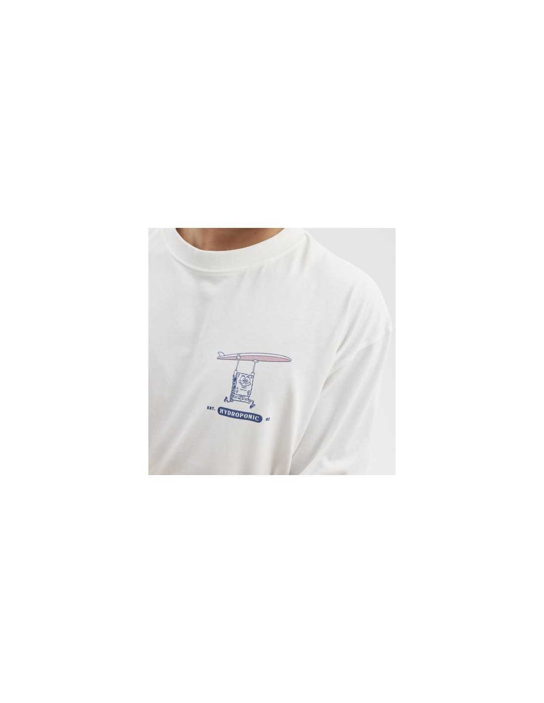 Hydroponic Sb Surf White tricou alb bumbac