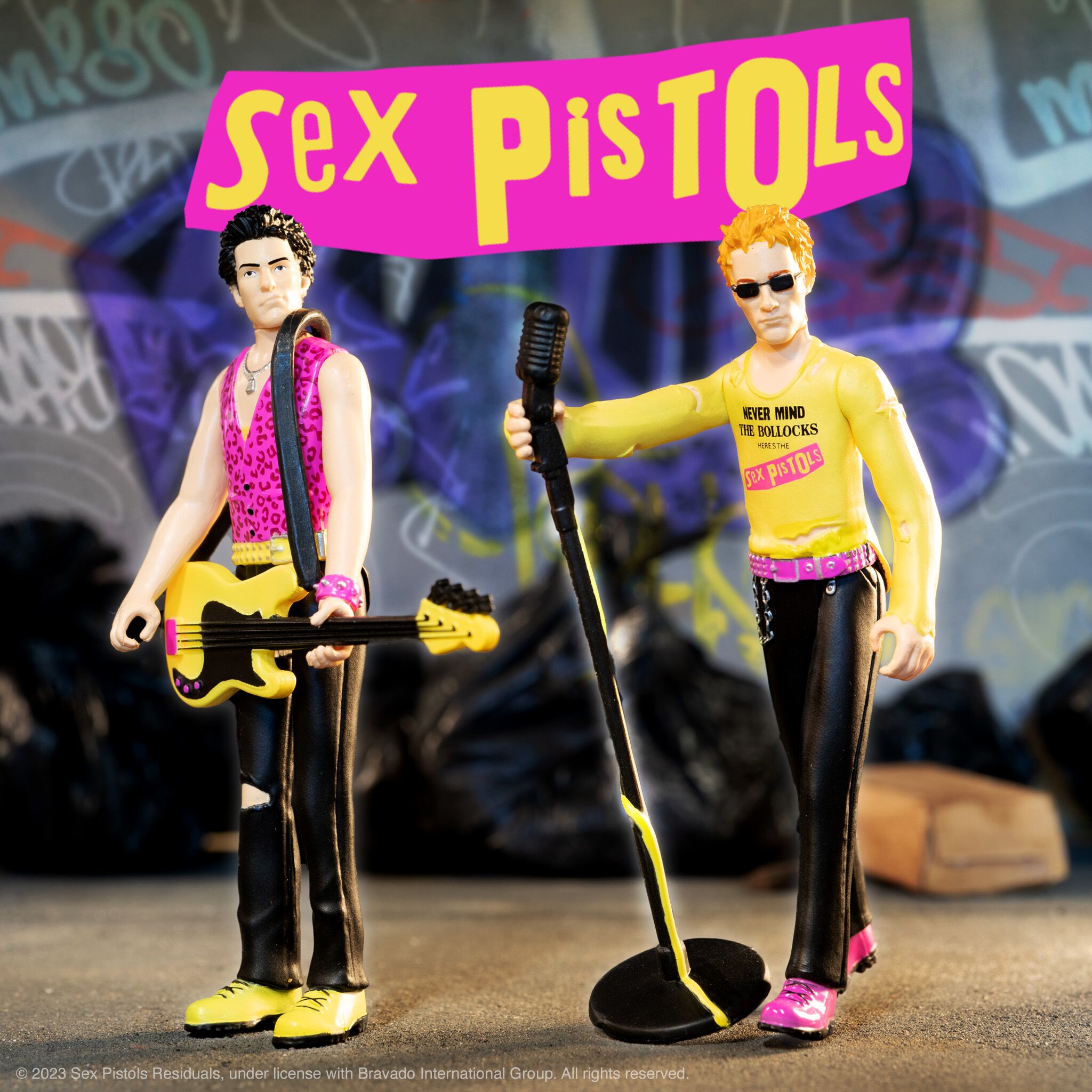 Super7 ReAction Sid Vicious Never Mind the Bollocks figurină 9,5 cm