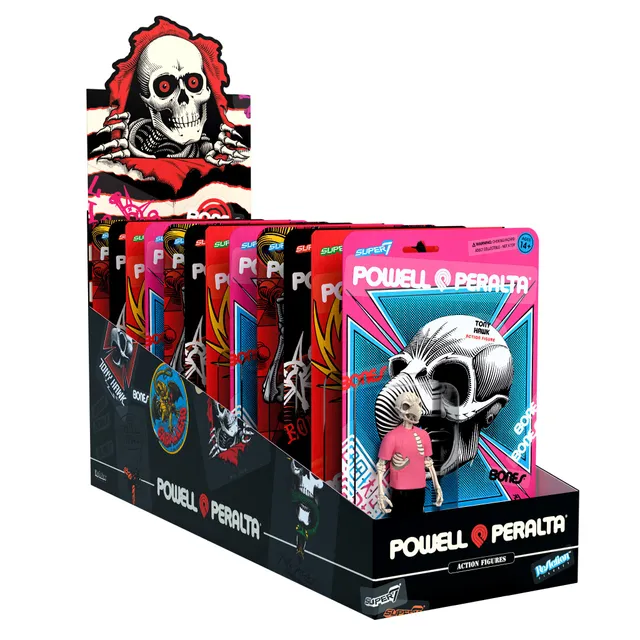 Super7 ReAction Powell-Peralta Wave 2 set 12 figurine display PDQ