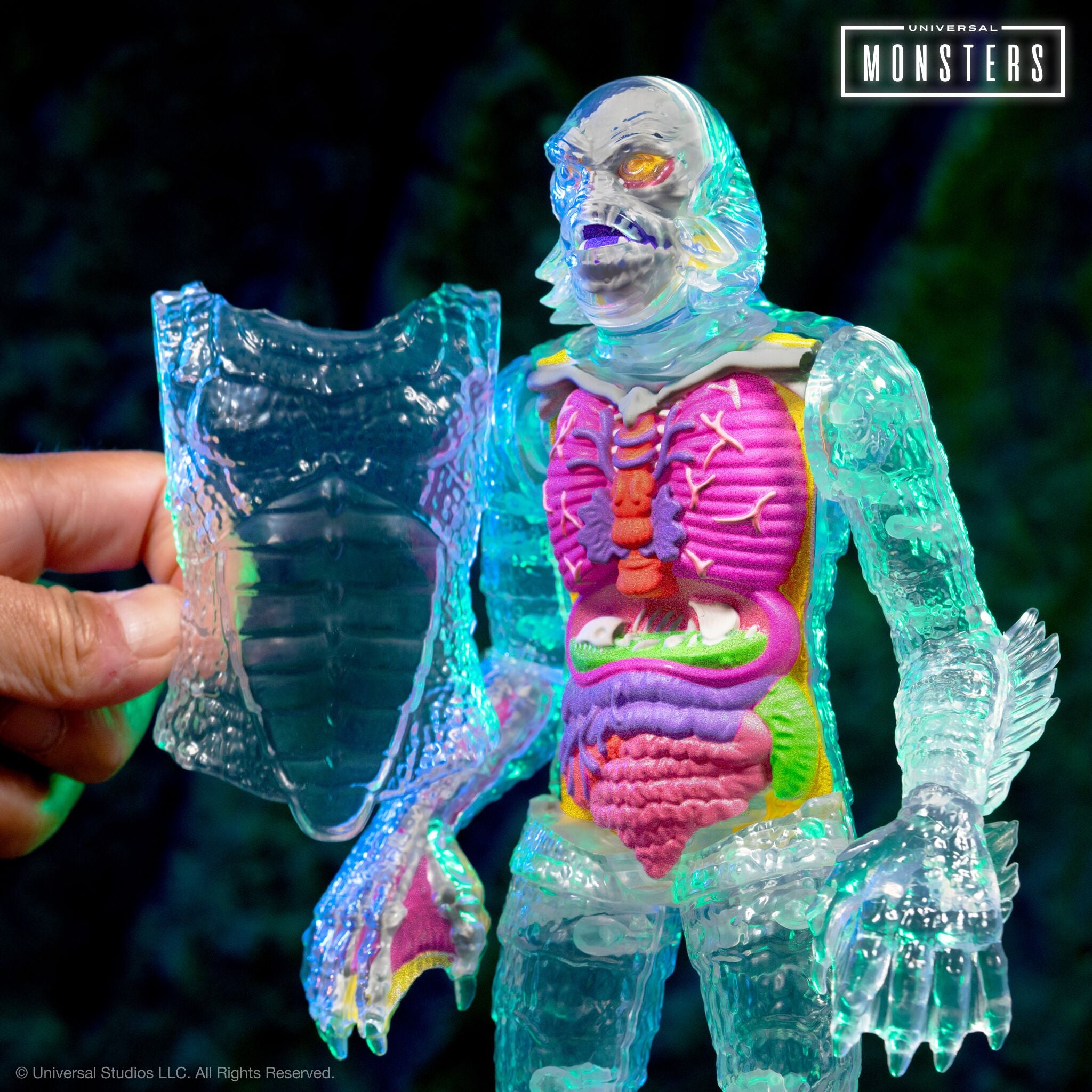 Super7 Universal Monsters Super Cyborg Creature figurină clear