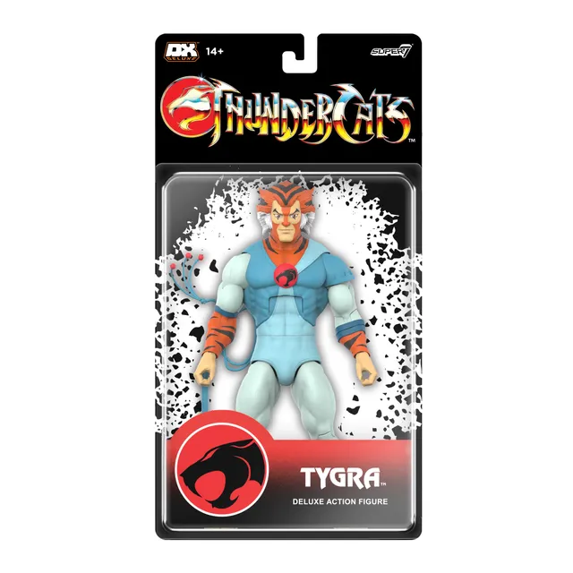 Super7 ThunderCats Deluxe Tygra figurina 18 cm cu bici