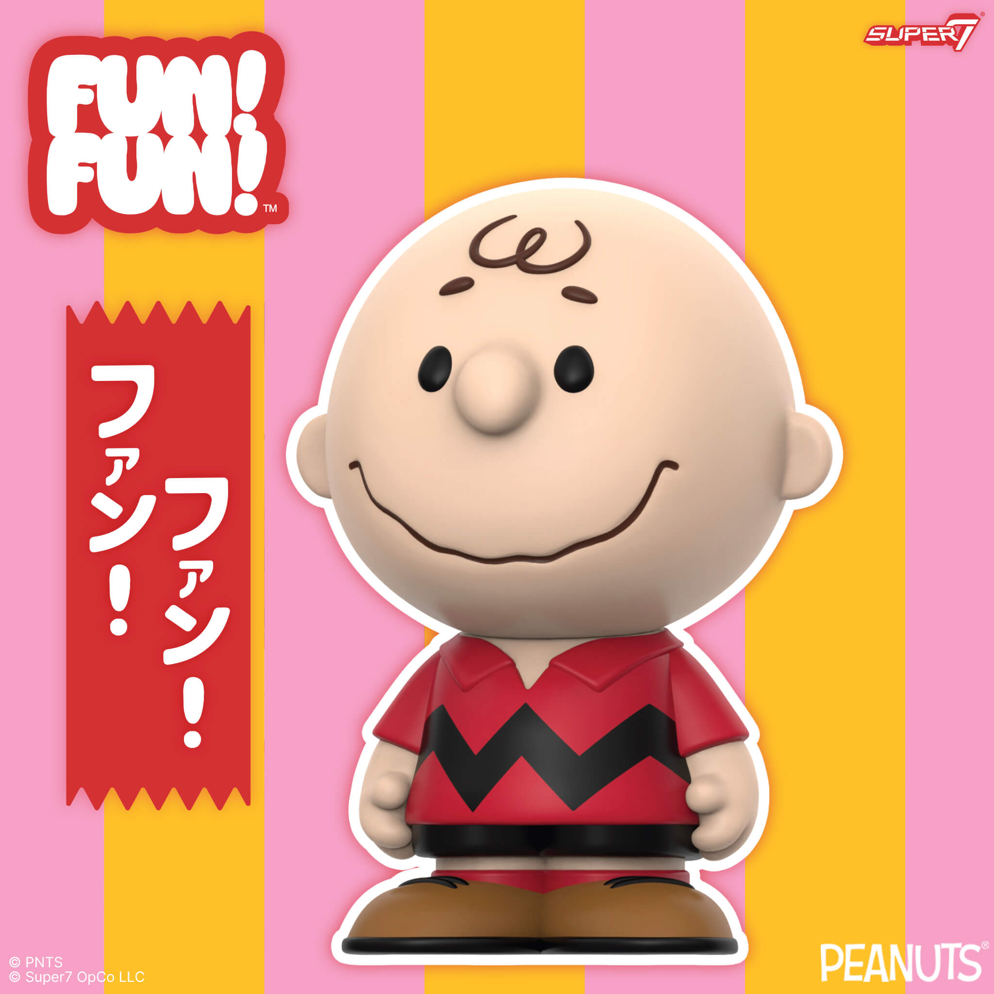 Super7 Peanuts Fun Fun Charlie Brown Red Shirt figurina vinil rosie
