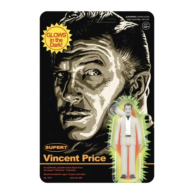 Super7 ReAction Vincent Price Monster Glow figurină fosforescentă