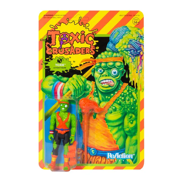 Super7 Toxic Crusaders Toxie figurina ReAction 3.75 inch