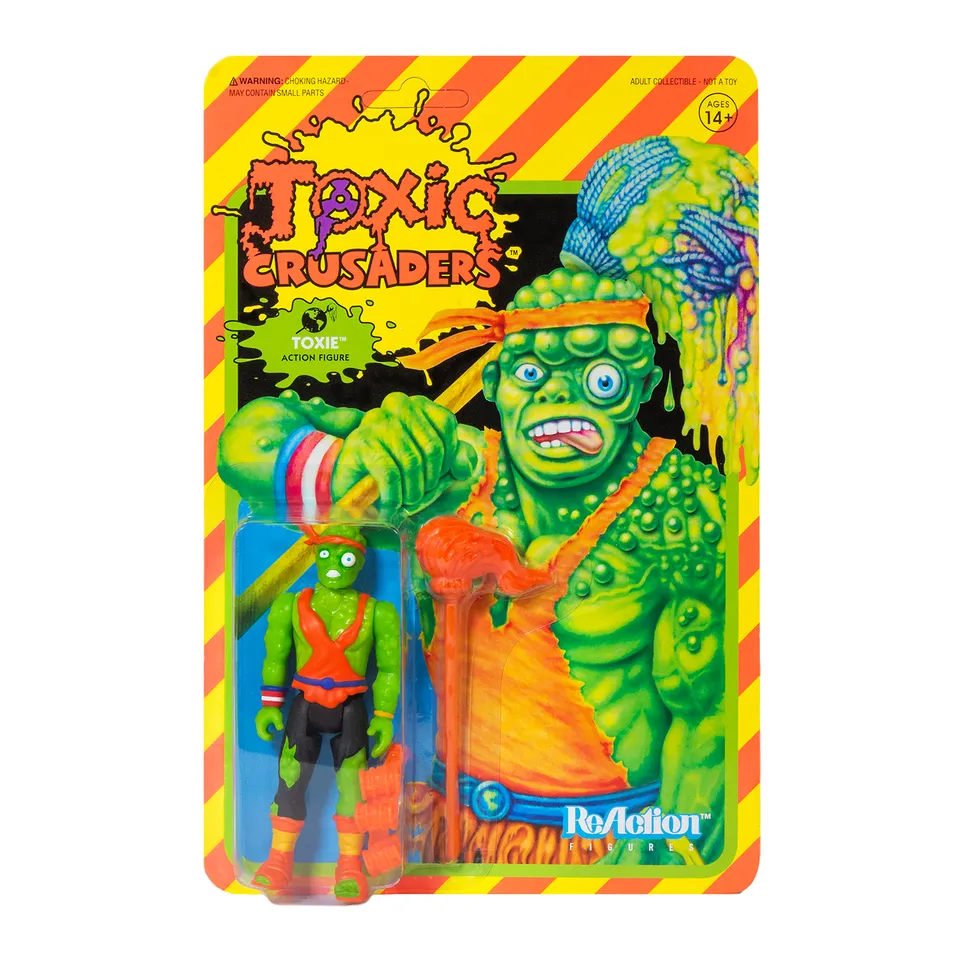 Super7 Toxic Crusaders Toxie figurina ReAction 3.75 inch