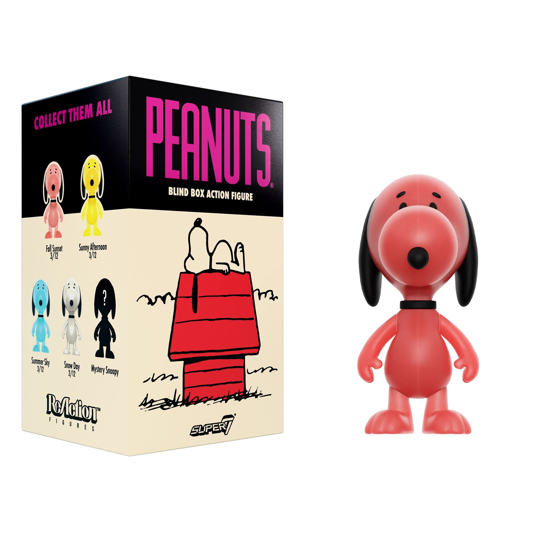 Super7 Peanuts Snoopy blind box figurina surpriza 9,5 cm
