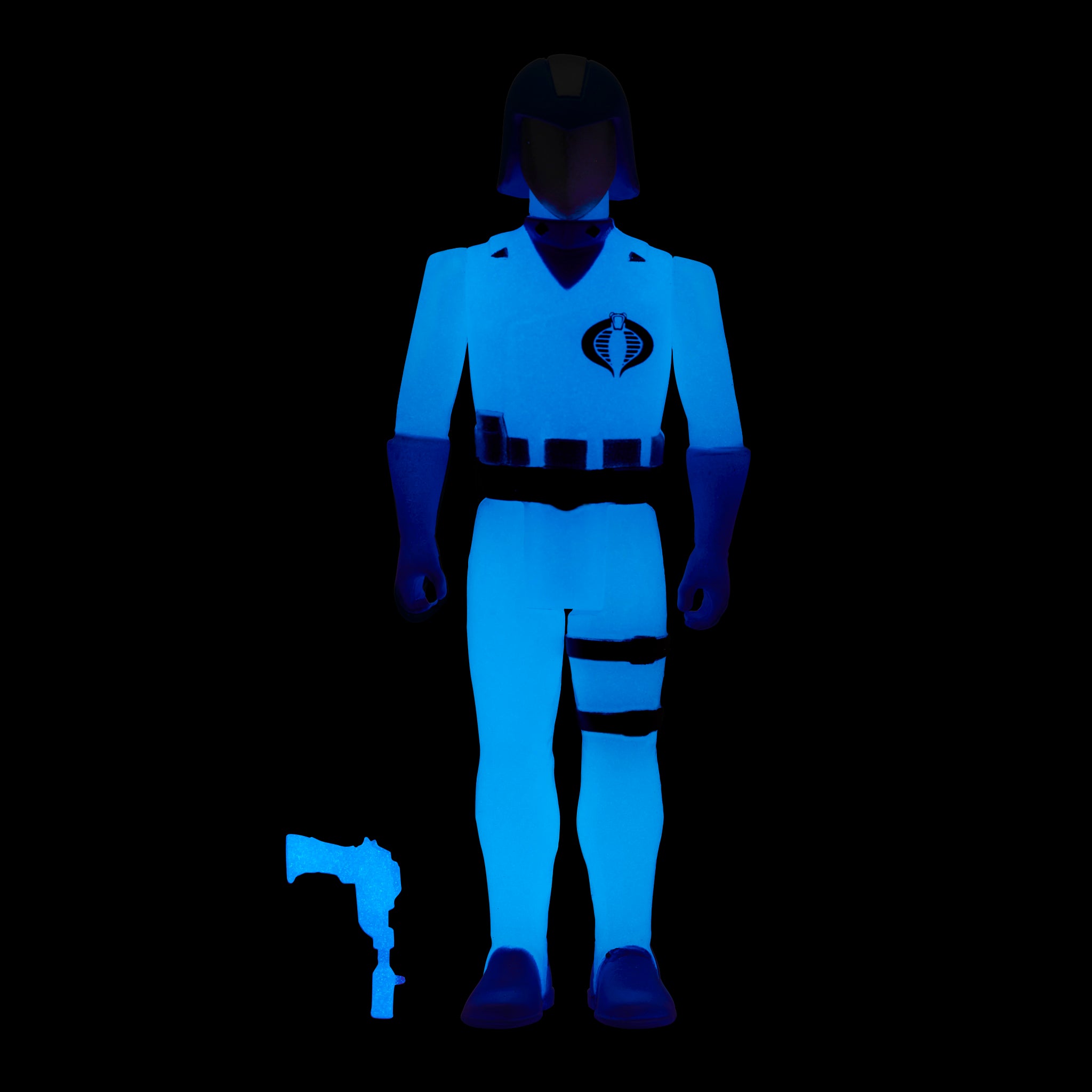 Super7 ReAction G.I. Joe Cobra Commander figurina Glow Patrol