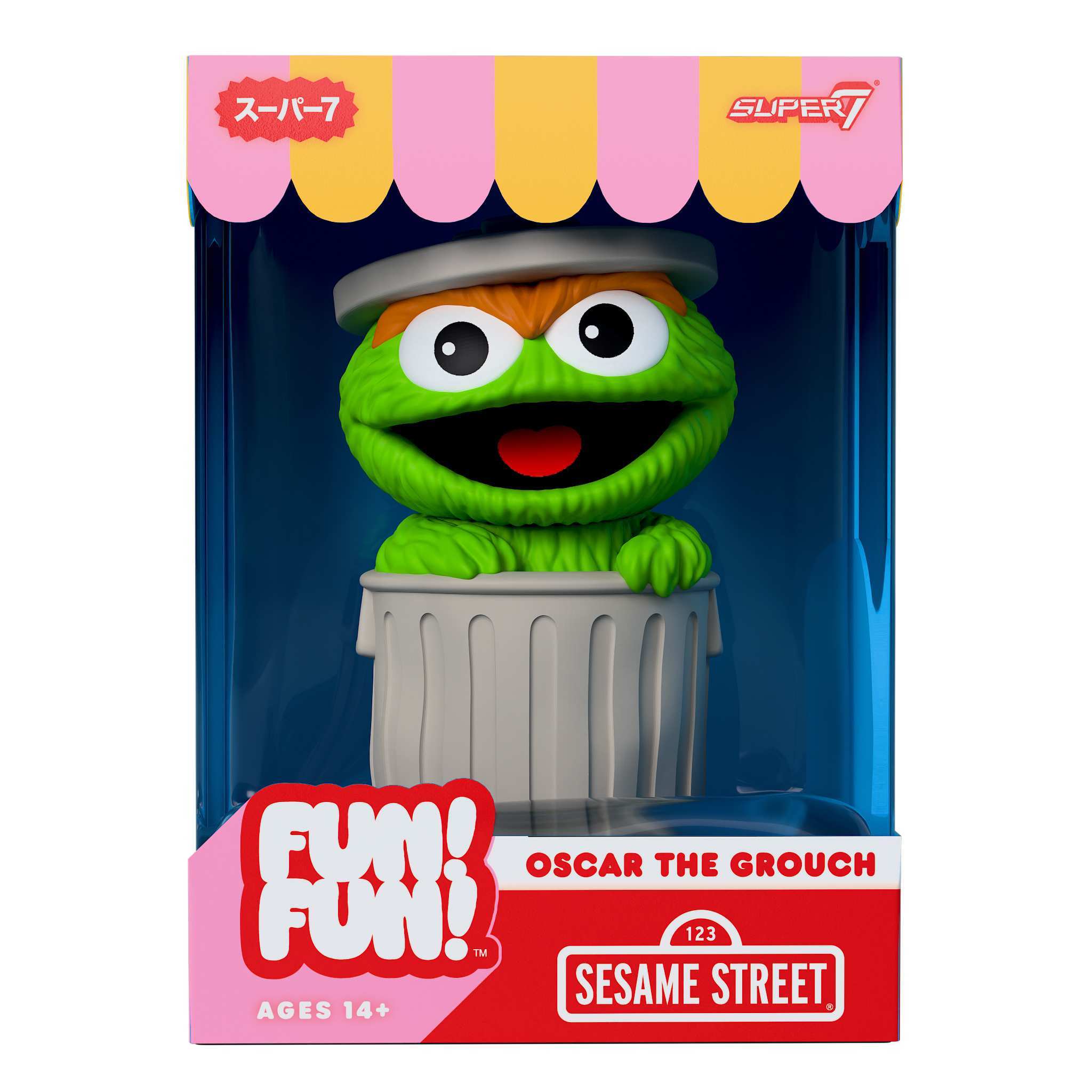 Super7 FUN FUN Sesame Street figurină Oscar 12 cm