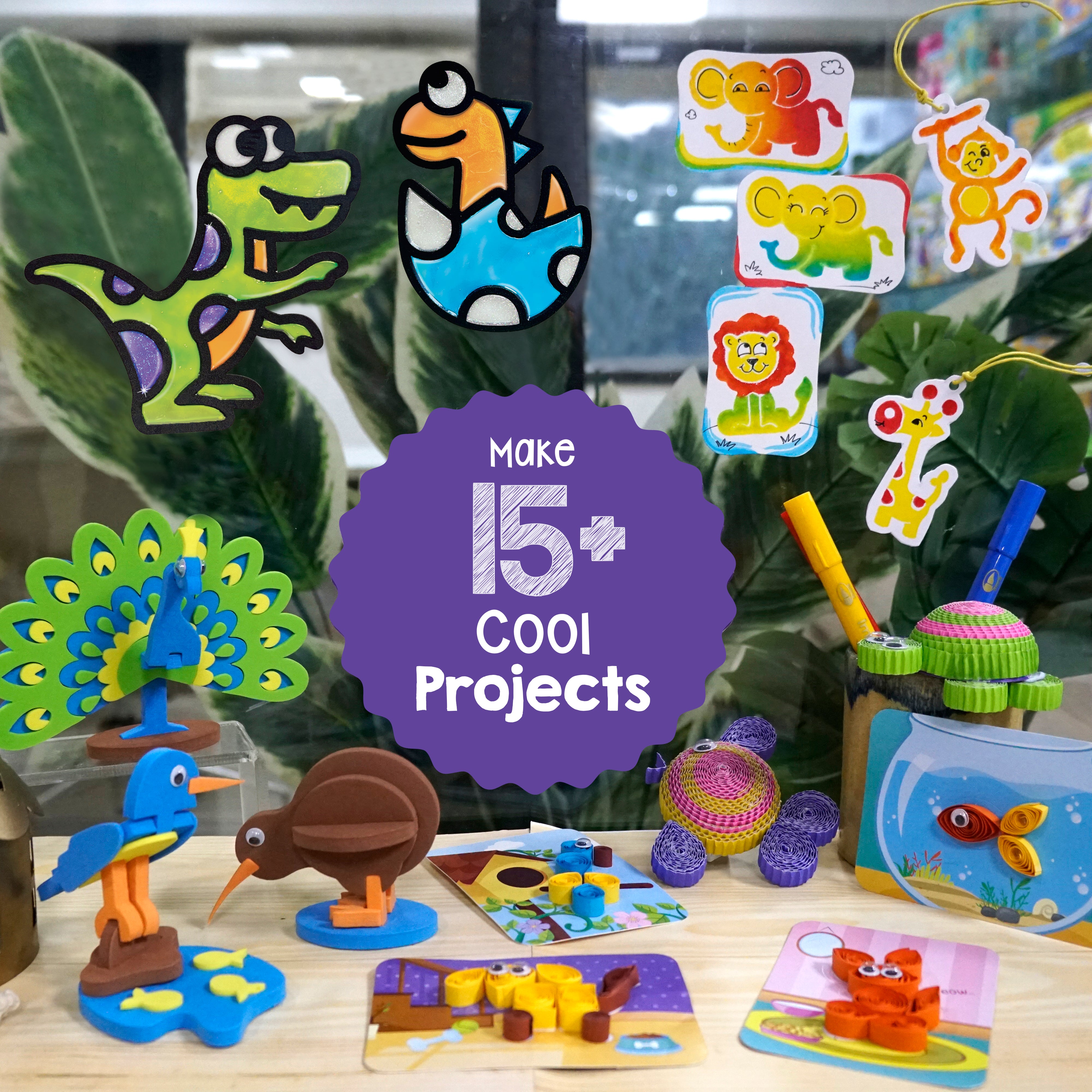 Imagimake Awesome Craft 5-in-1 set creatie fete 5-9 ani
