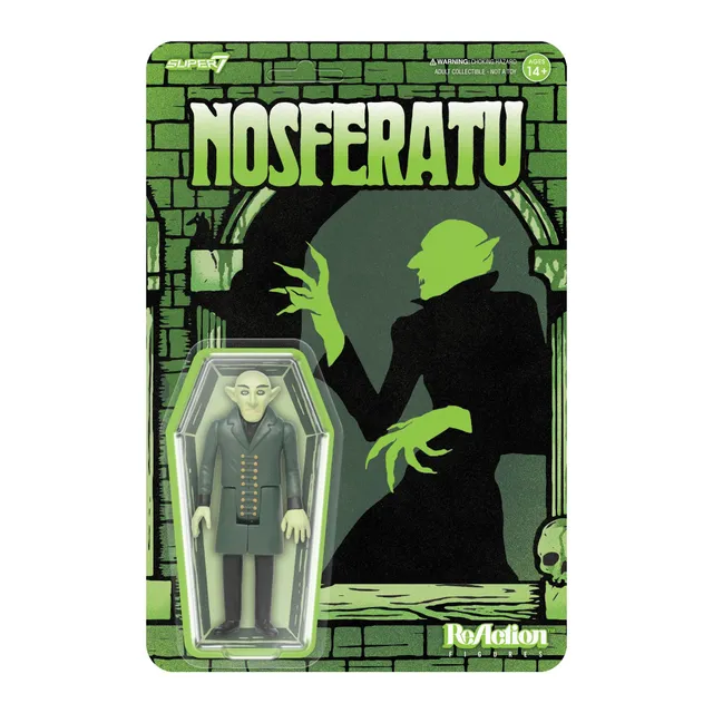 Super7 ReAction Nosferatu Film Poster figurina verde 9,5 cm
