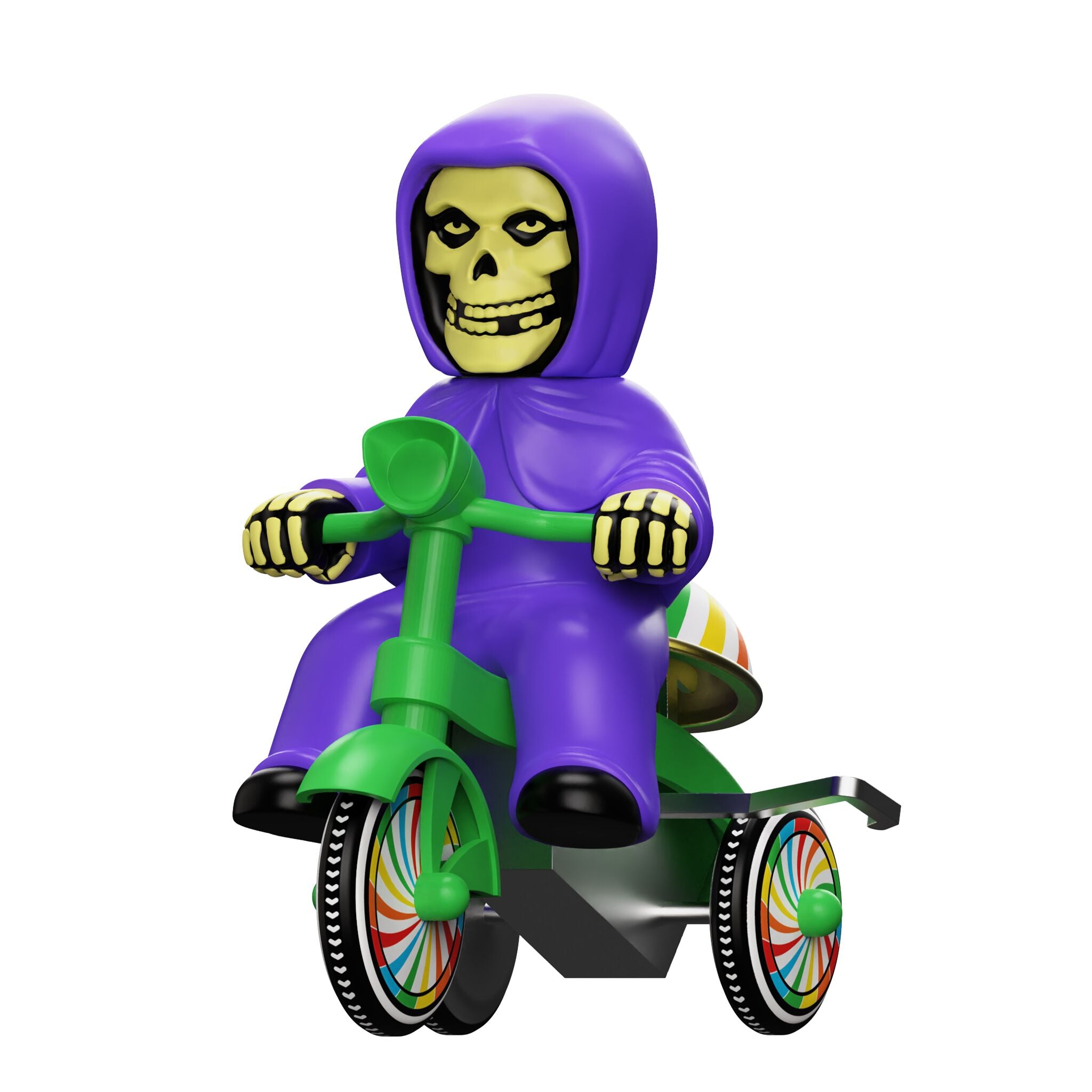 Super7 Misfits Fiend tricicleta cheita mov verde 13 cm