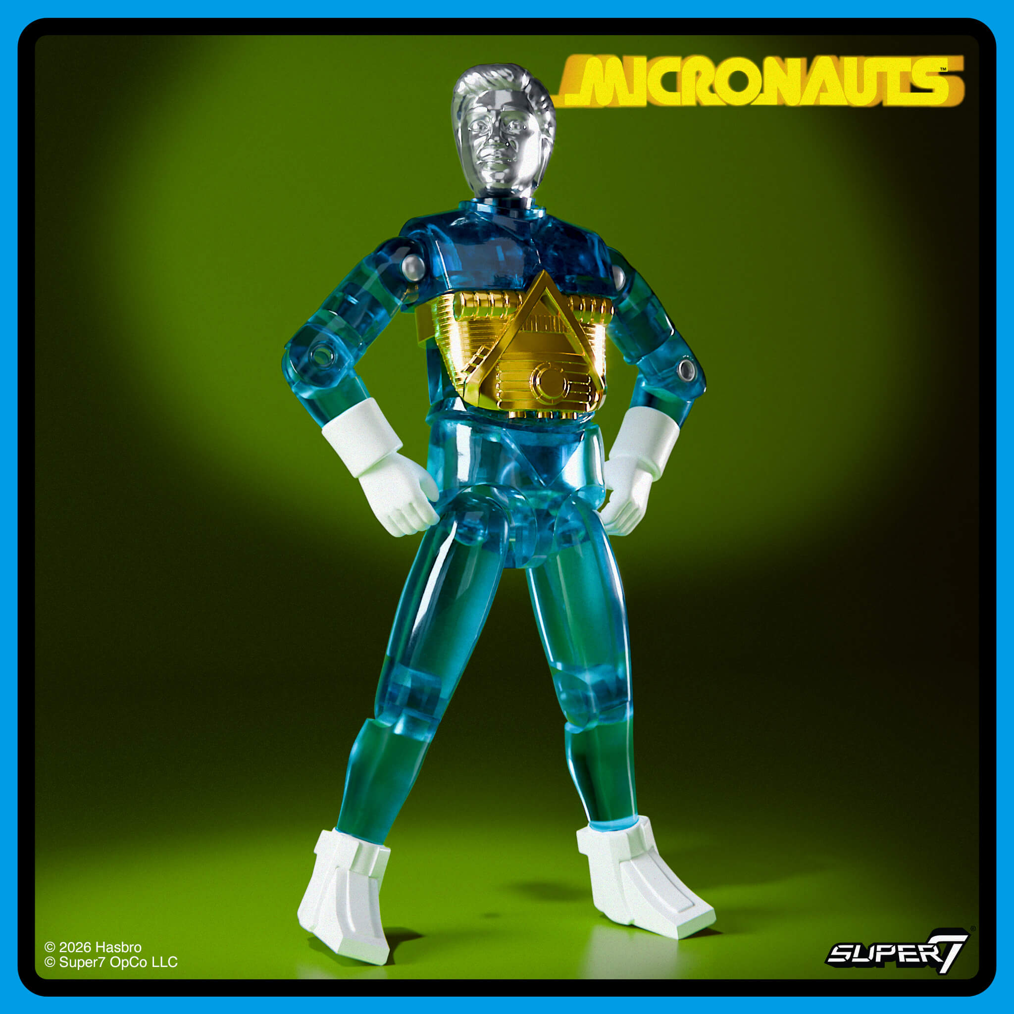 Super7 Micronauts ReAction+ Wave 03 Emperor set 3 figurine translucid