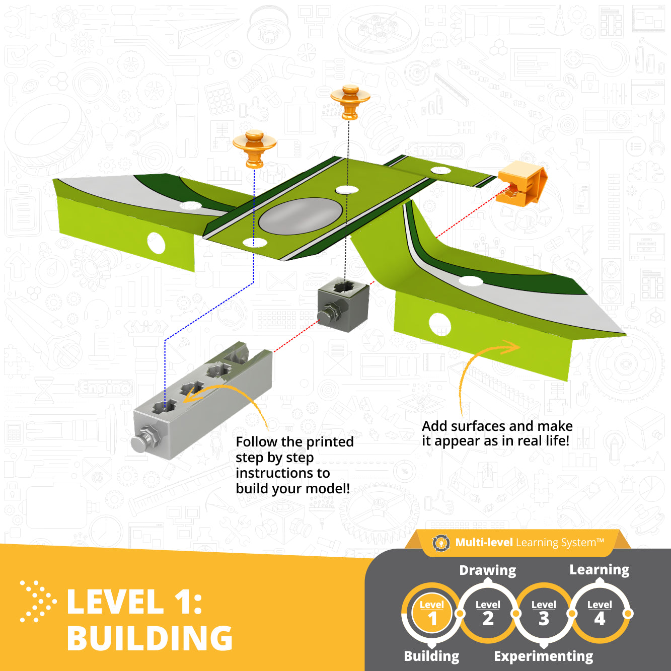 Engino STEAM Labs Solar set construcție energie solară 4 în 1