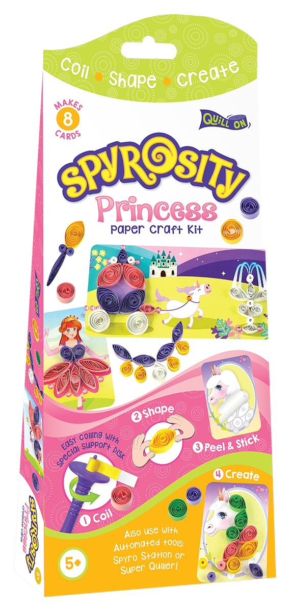 Imagimake Spyrosity Princess felicitari quilling 8 carduri
