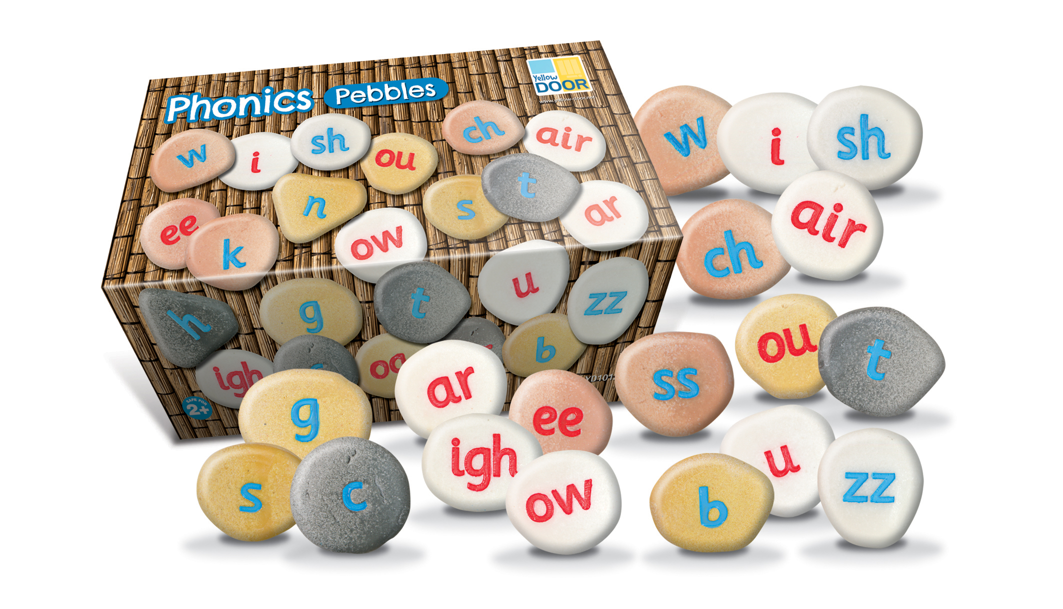 Yellow Door Phonics Pebbles pietre fonetică set 64 exterior