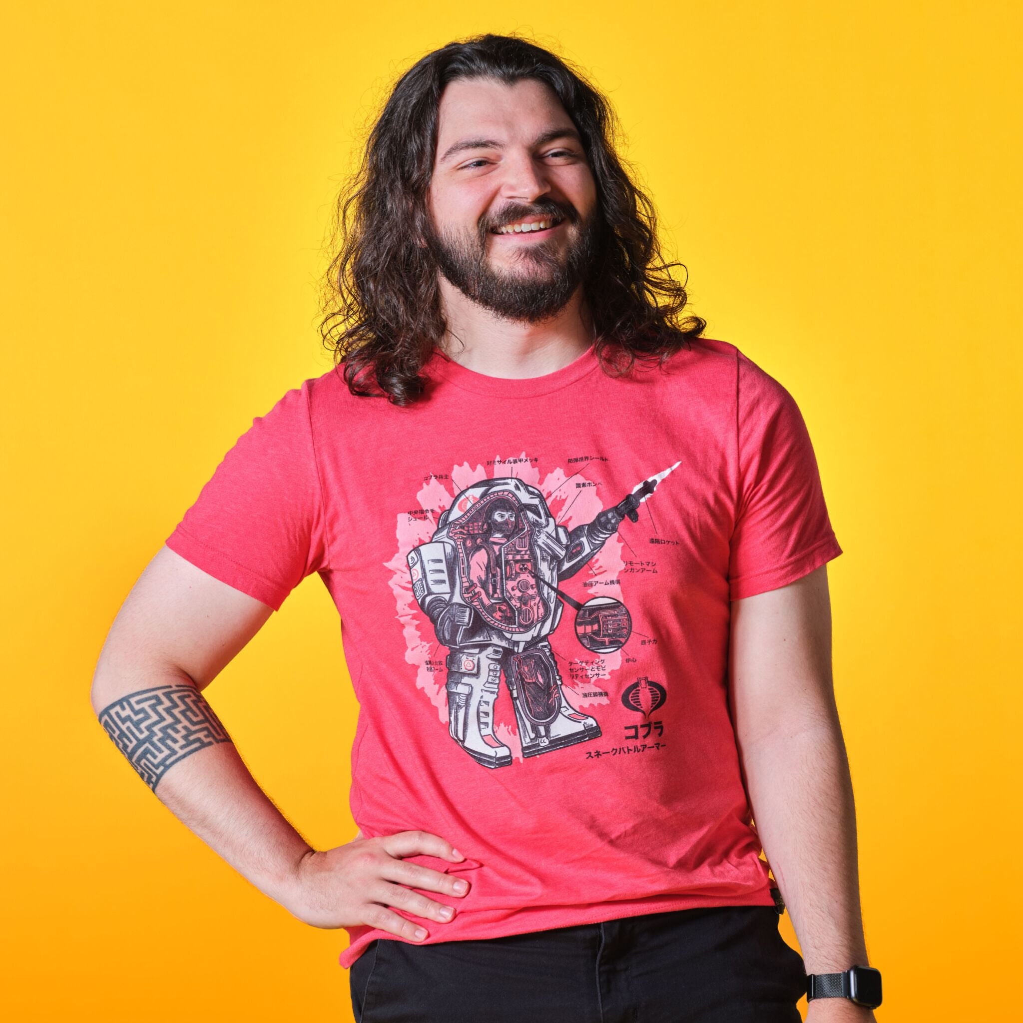 Super7 G.I. Joe Snake Armor tricou bumbac roșu