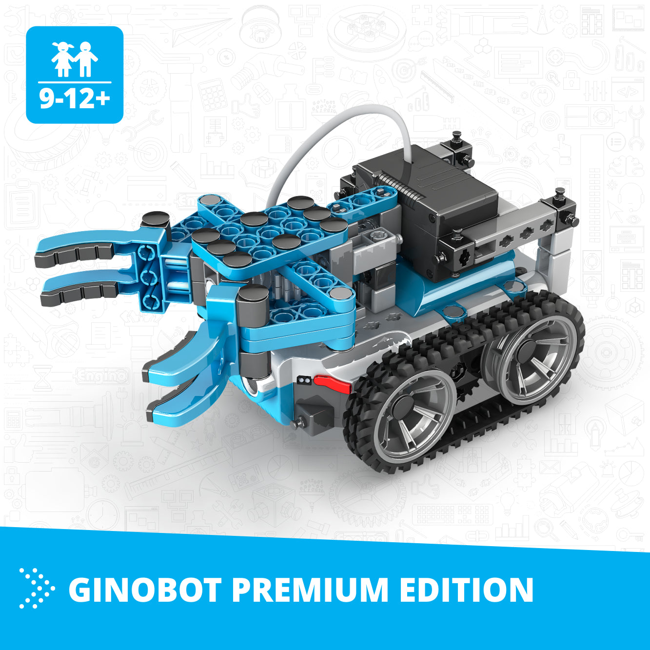 Engino GinoBot Premium kit robotica 10 modele 9+ ani