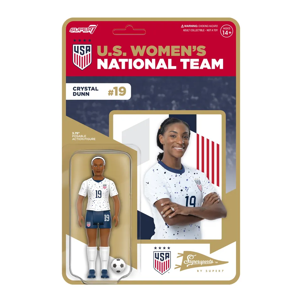 Super7 USWNT ReAction Wave 2 Crystal Dunn figurină fotbal
