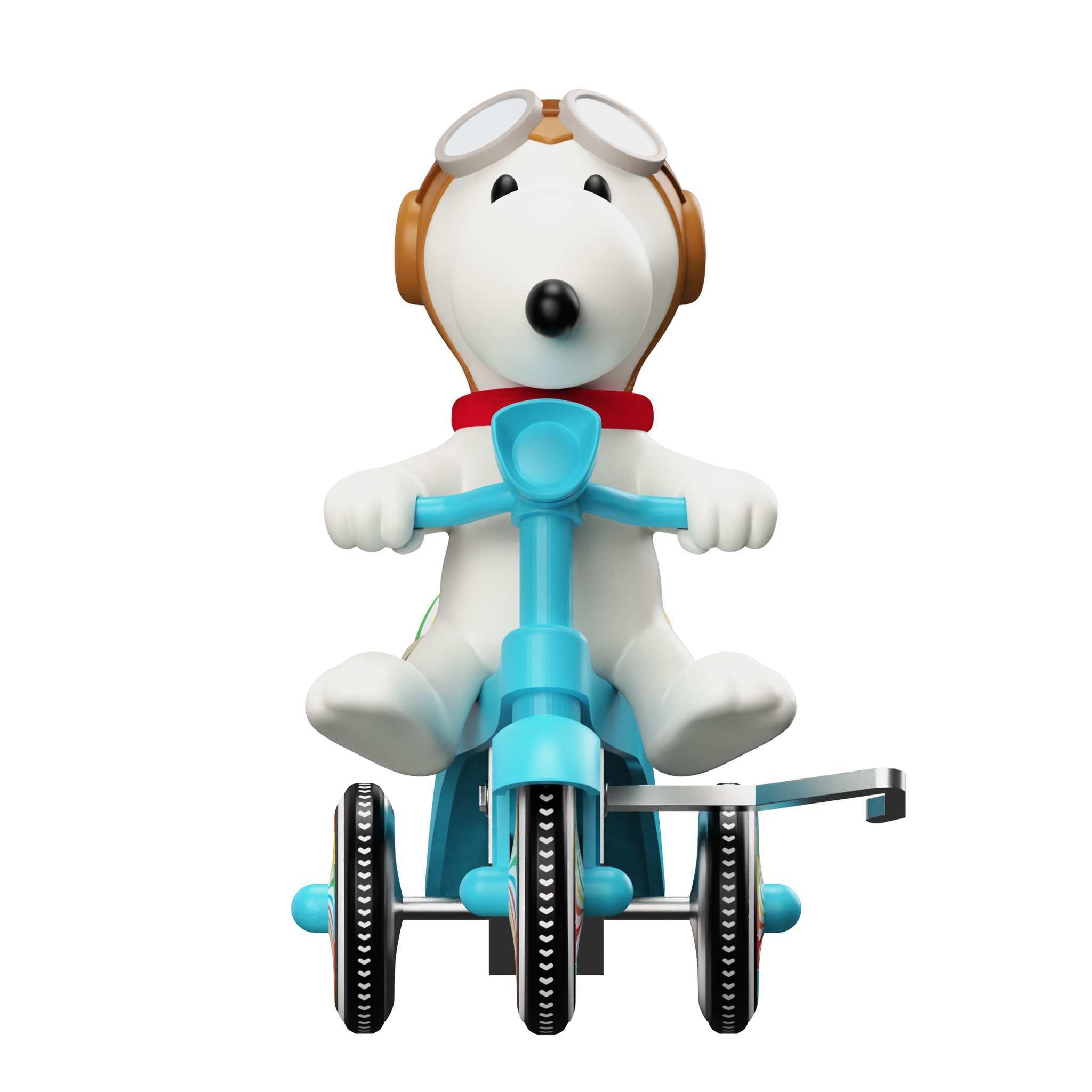 Super7 Peanuts Super Cycles Flying Ace tricicleta cu Snoopy
