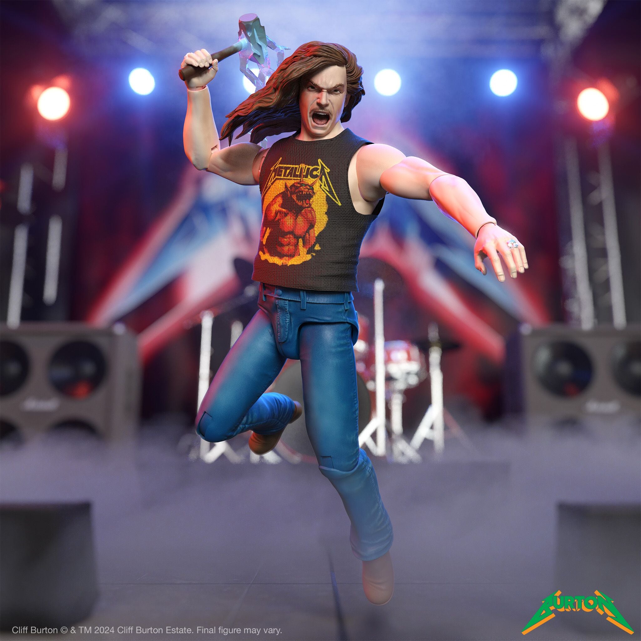 Super7 Ultimates Cliff Burton figurina 18 cm Superhero Poster