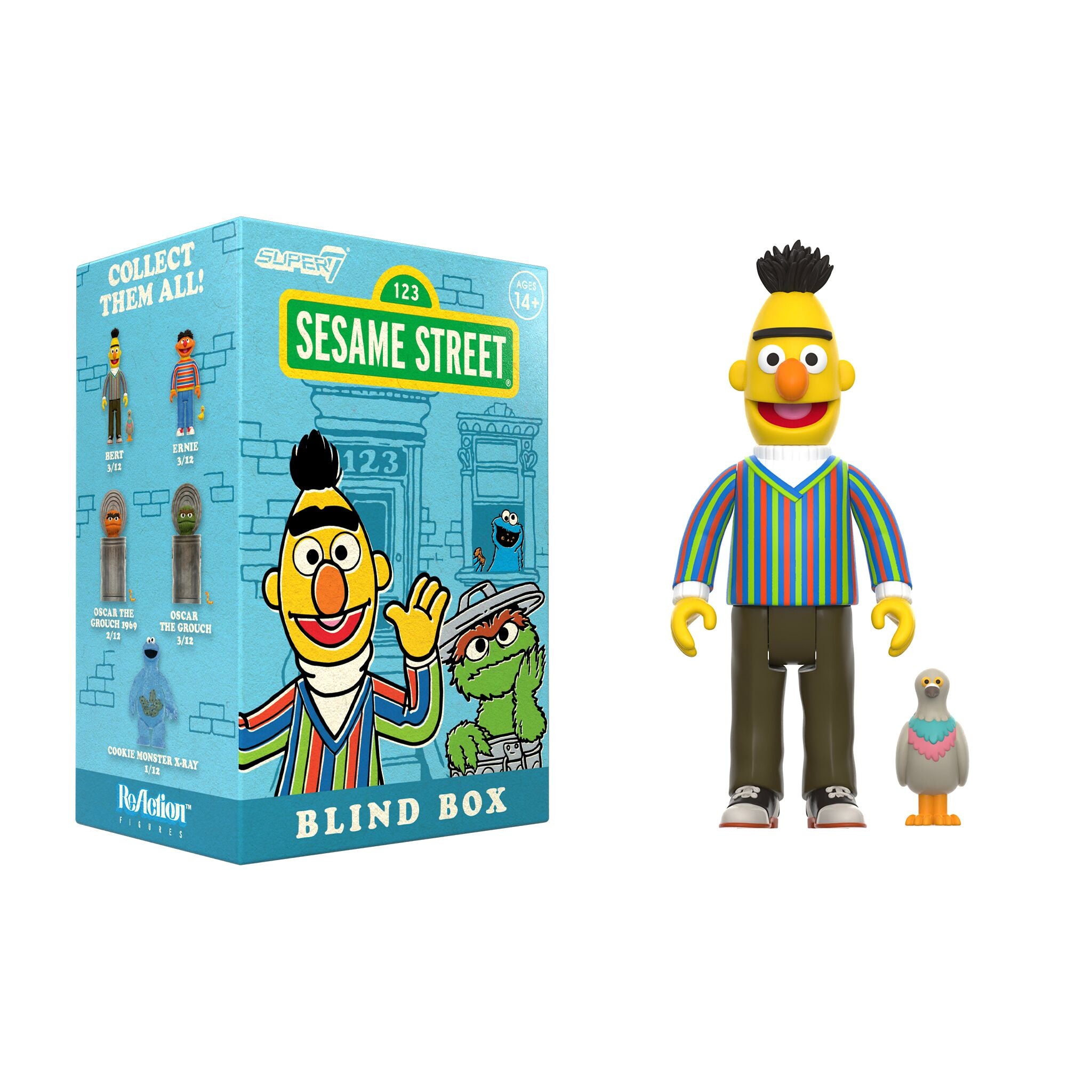 Super7 Sesame Street Blind Box Wave 01 figurina surpriza 9,5 cm