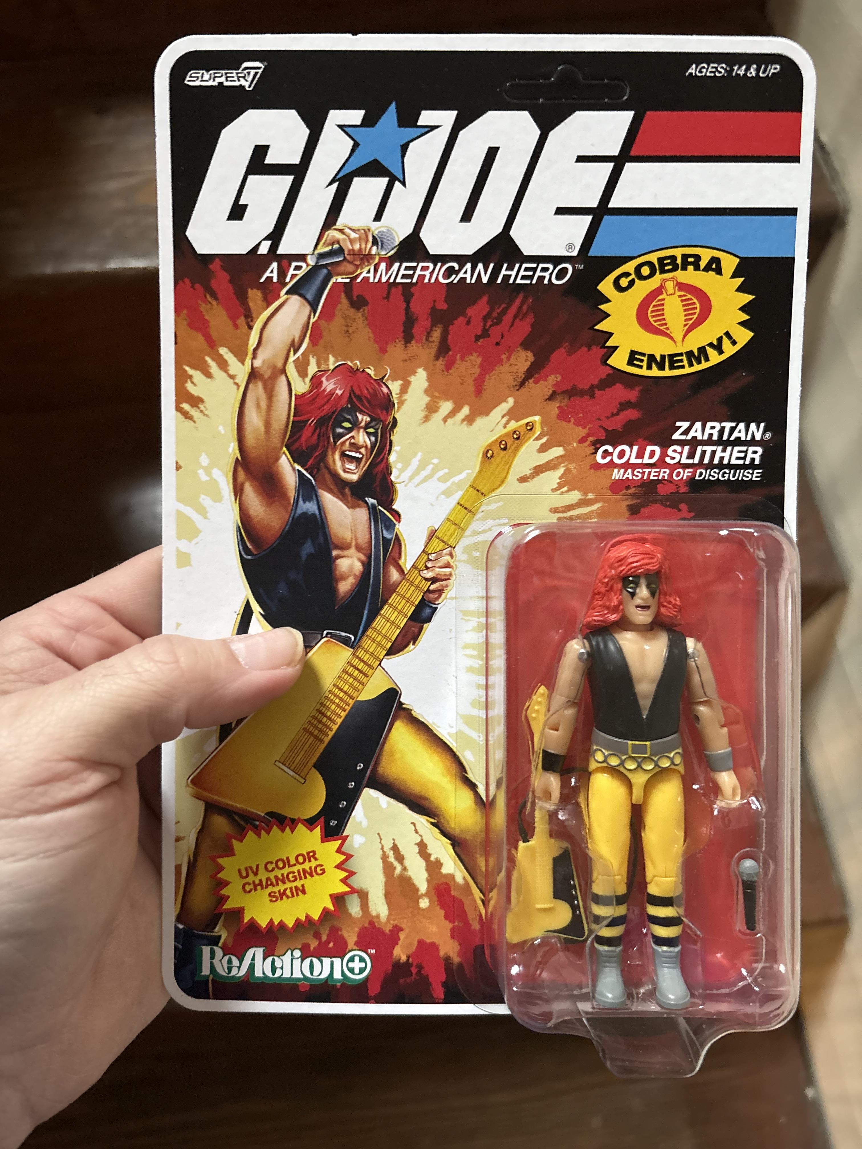 Super7 G.I. Joe Wild Bill Cartoon figurina 9,5 cm rucsac
