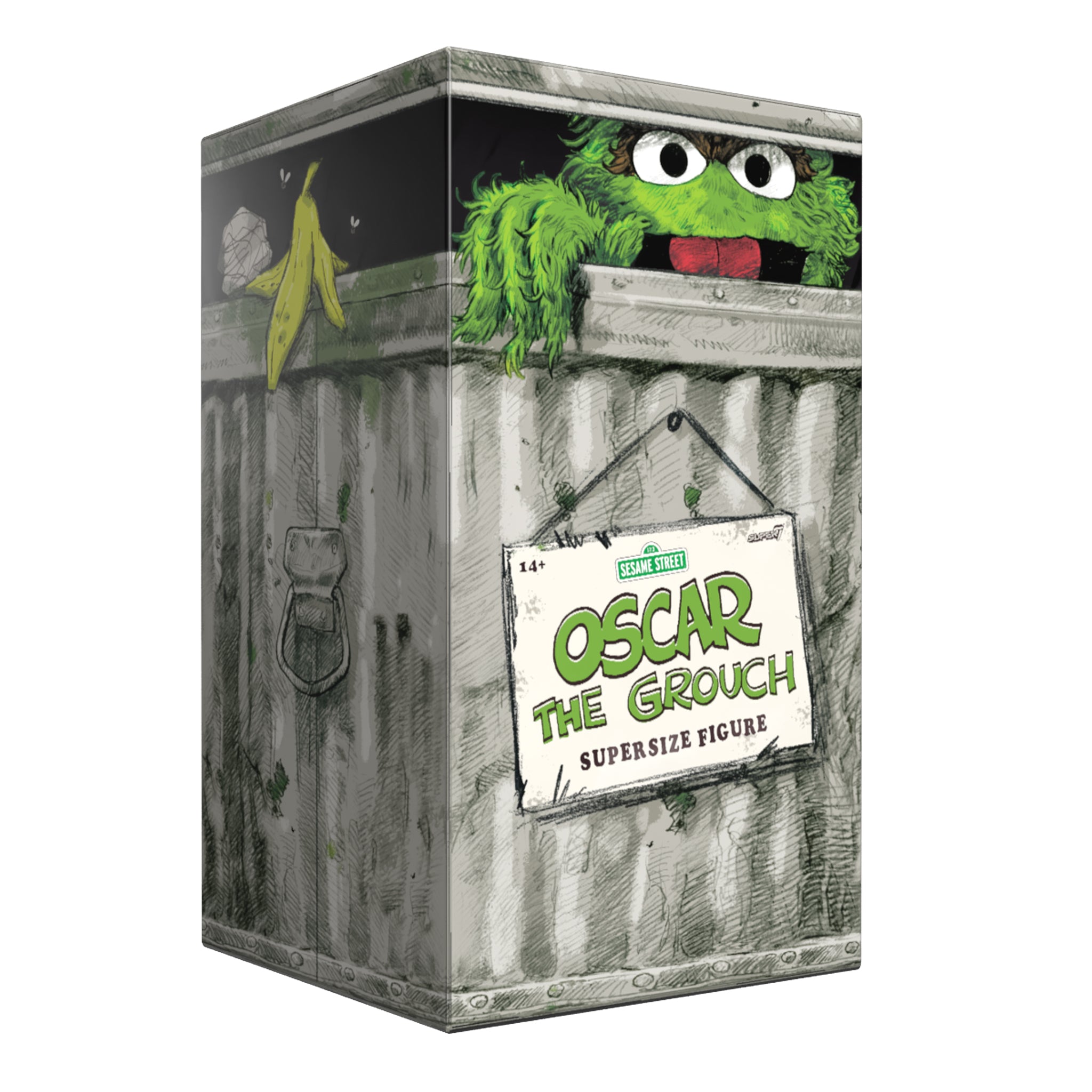 Super7 SuperSize Oscar The Grouch figurina vinil 40 cm