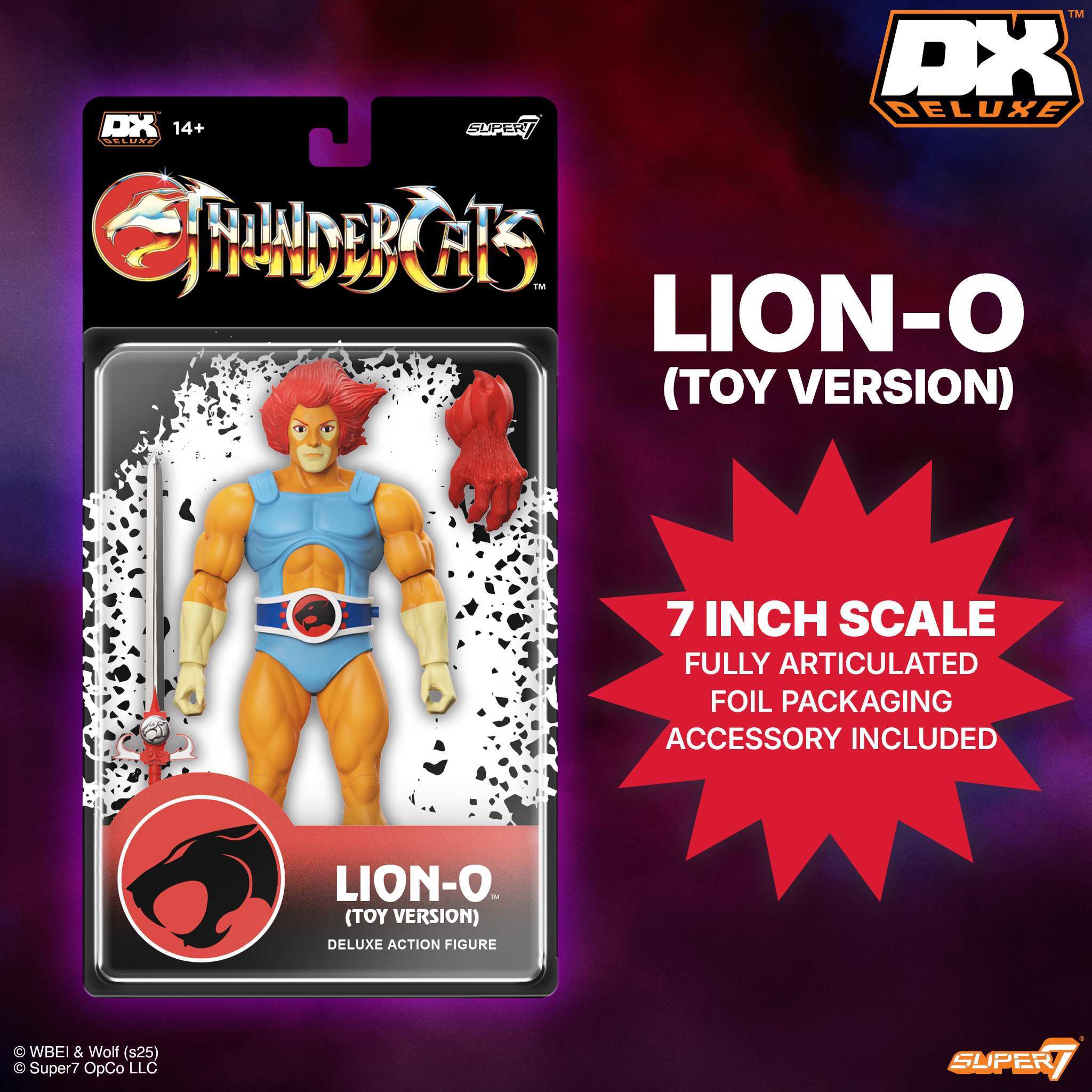 Super7 ThunderCats Deluxe Lion-O Snarf figurine set 2 buc 18 cm