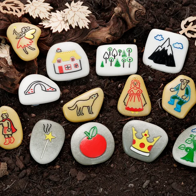 Yellow Door Story Stones Fairy Tales pietre povesti 13 piese