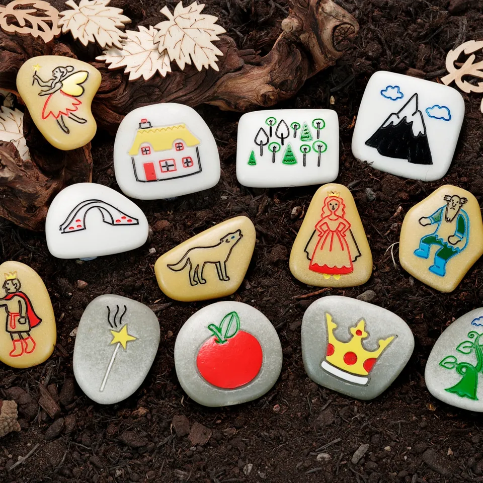 Yellow Door Story Stones Fairy Tales pietre povesti 13 piese