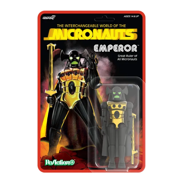 Super7 Micronauts ReAction+ Emperor figurina 10 cm pelerina