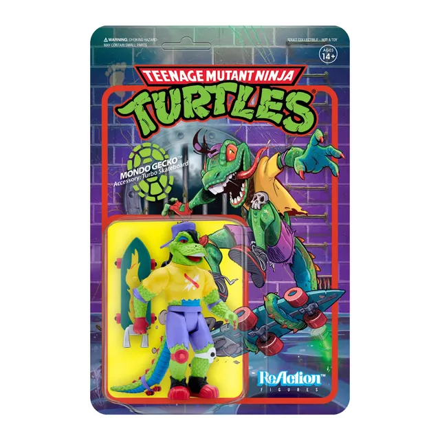 Super7 ReAction Mondo Gecko figurina cu skateboard