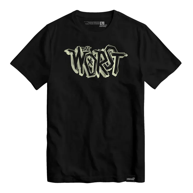 Super7 The Worst Logo tricou negru fosforescent