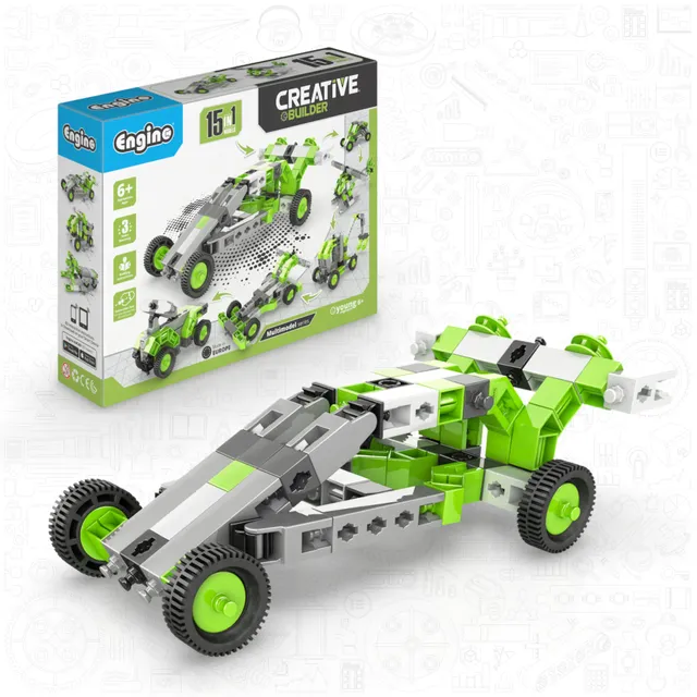 Engino Creative Builder 15 Multimodel set construcție 15 modele șantier