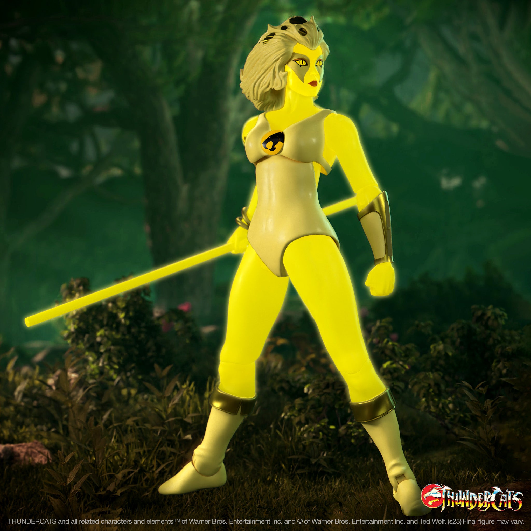 Super7 ThunderCats Ultimates Cheetara Super-Speed Glow figurina fosforescenta