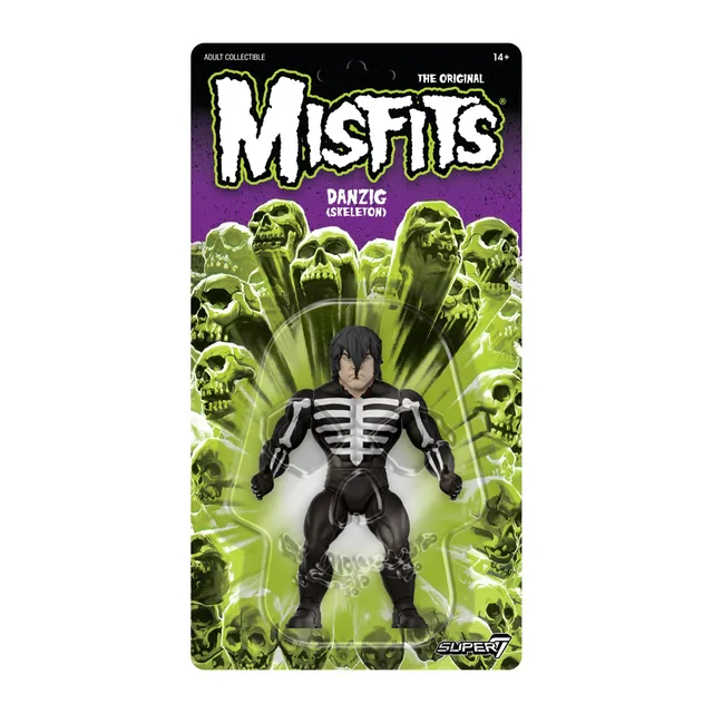 Super7 Misfits Danzig Skeleton Shirt vintage 14 cm