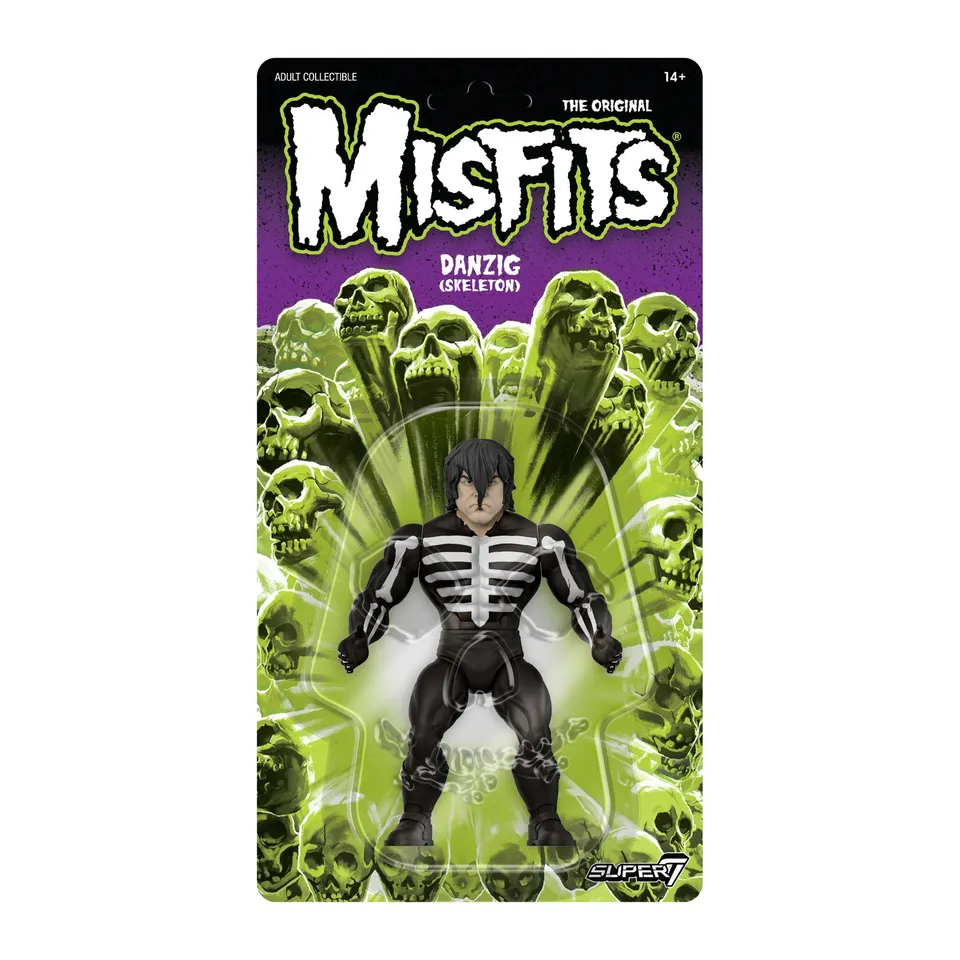 Super7 Misfits Danzig Skeleton Shirt vintage 14 cm