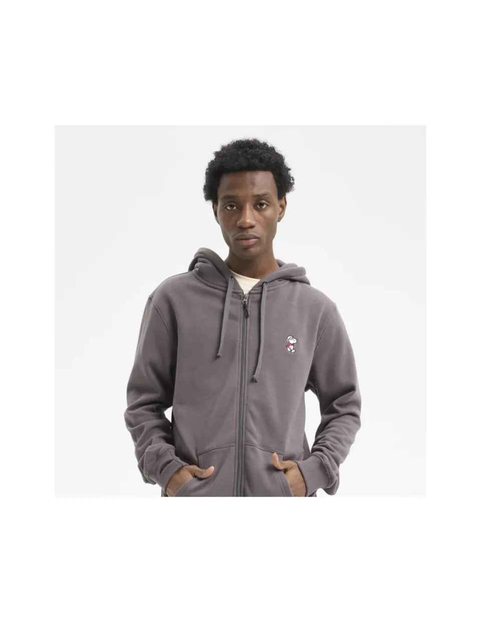 Hydroponic Mask Bison Grey hanorac fleece călduros