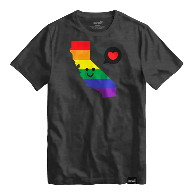 Super7 California Pride tricou gri inchis bumbac