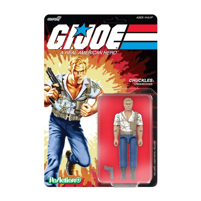 Super7 G.I. Joe ReAction+ Chuckles film figurina 10 cm