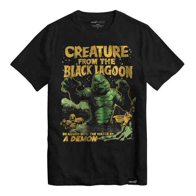 Super7 Universal Monsters Creature from the Black Lagoon Poster Tee tricou negru
