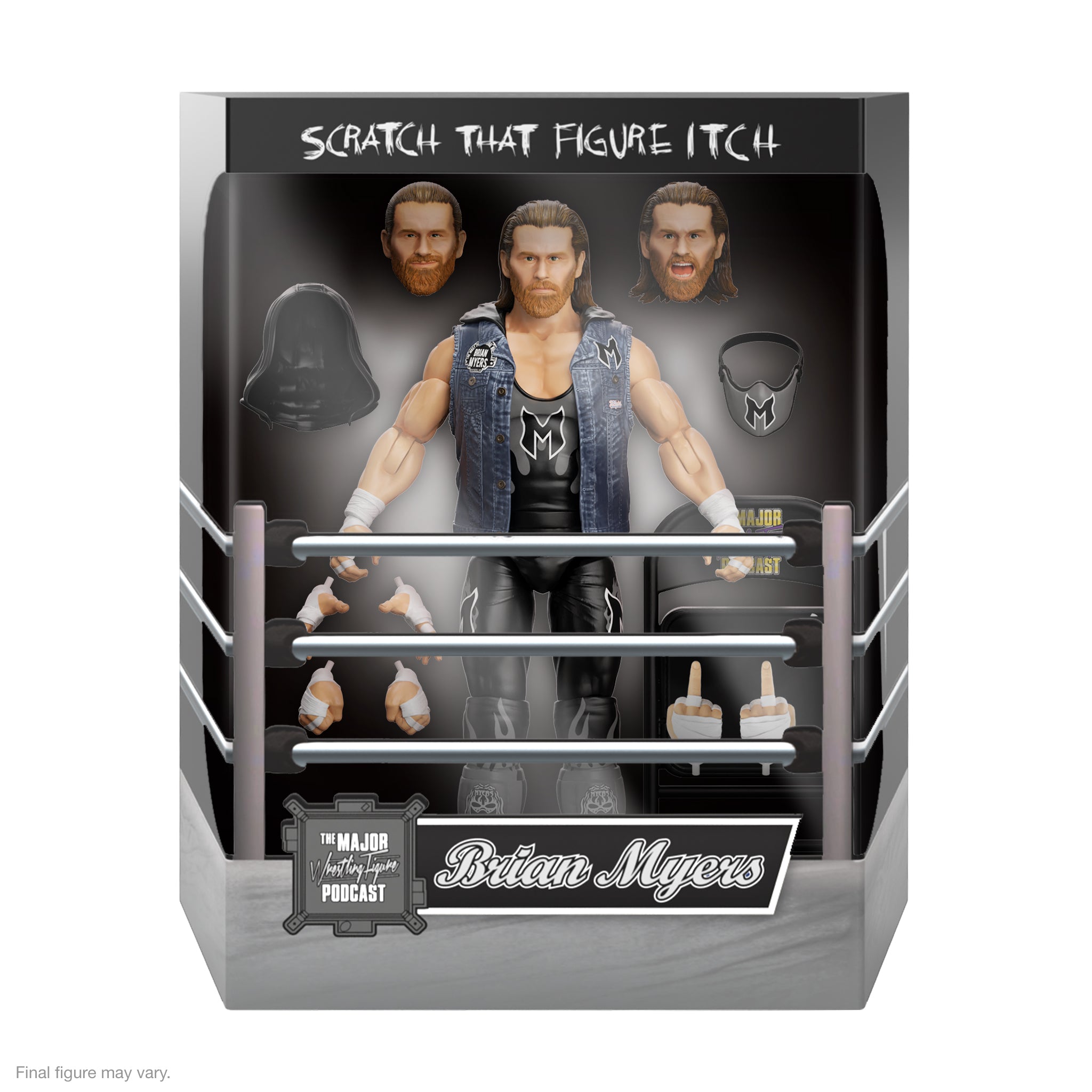 Super7 ULTIMATES Brian Myers figurina wrestling 18 cm